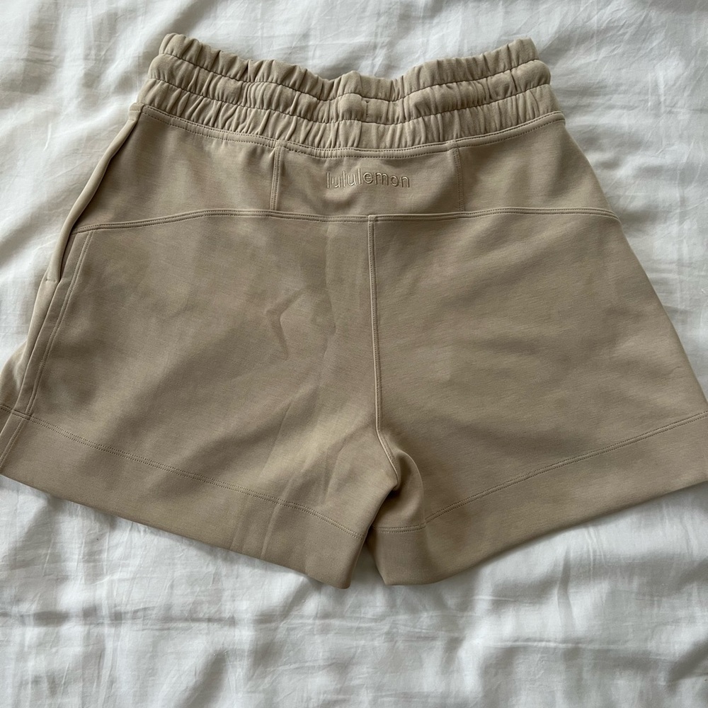 Tan lululemon shorts